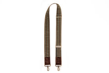 Load image into Gallery viewer, Brown and Blu Striped Adjustable Bag/Purse Strap
