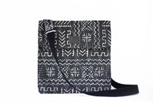 Load image into Gallery viewer, Black Mudcloth bag