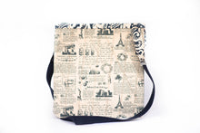 Load image into Gallery viewer, Newspaper Print Handmade Bag