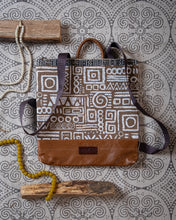 Load image into Gallery viewer, Brown Shapes Backpack