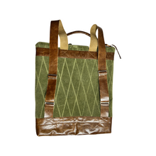 Load image into Gallery viewer, Army Backpack Leather Straps
