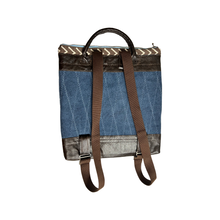 Load image into Gallery viewer, Blue Squared Backpack