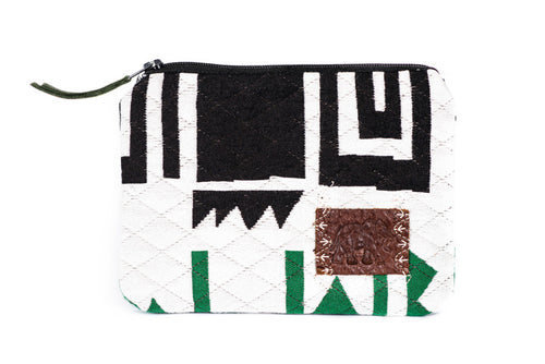Aztec Green Handmade Wallet/Purse