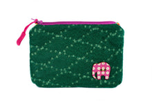 Load image into Gallery viewer, Green Patch Handmade Wallet/Purse