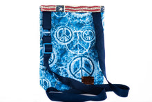 Load image into Gallery viewer, Blue Peace Sign Print Bag