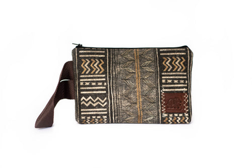 Tribal Dusk Brown Wristlet