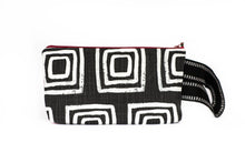 Load image into Gallery viewer, We Make Art Gray Squared Wristlet