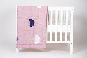 Pink Butterflies- Handmade Baby/Kids Quilt