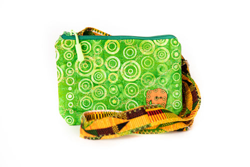 Spiral Lime - Handmade Kids Crossbody