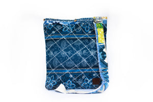 Blue Ankara Print Shoulder Bag