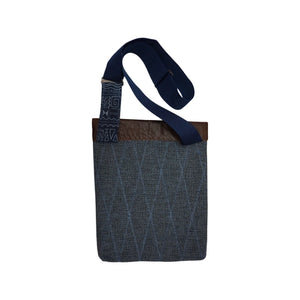Motherland Collection Blue Mud - Handmade Crossbody with Leather Flap